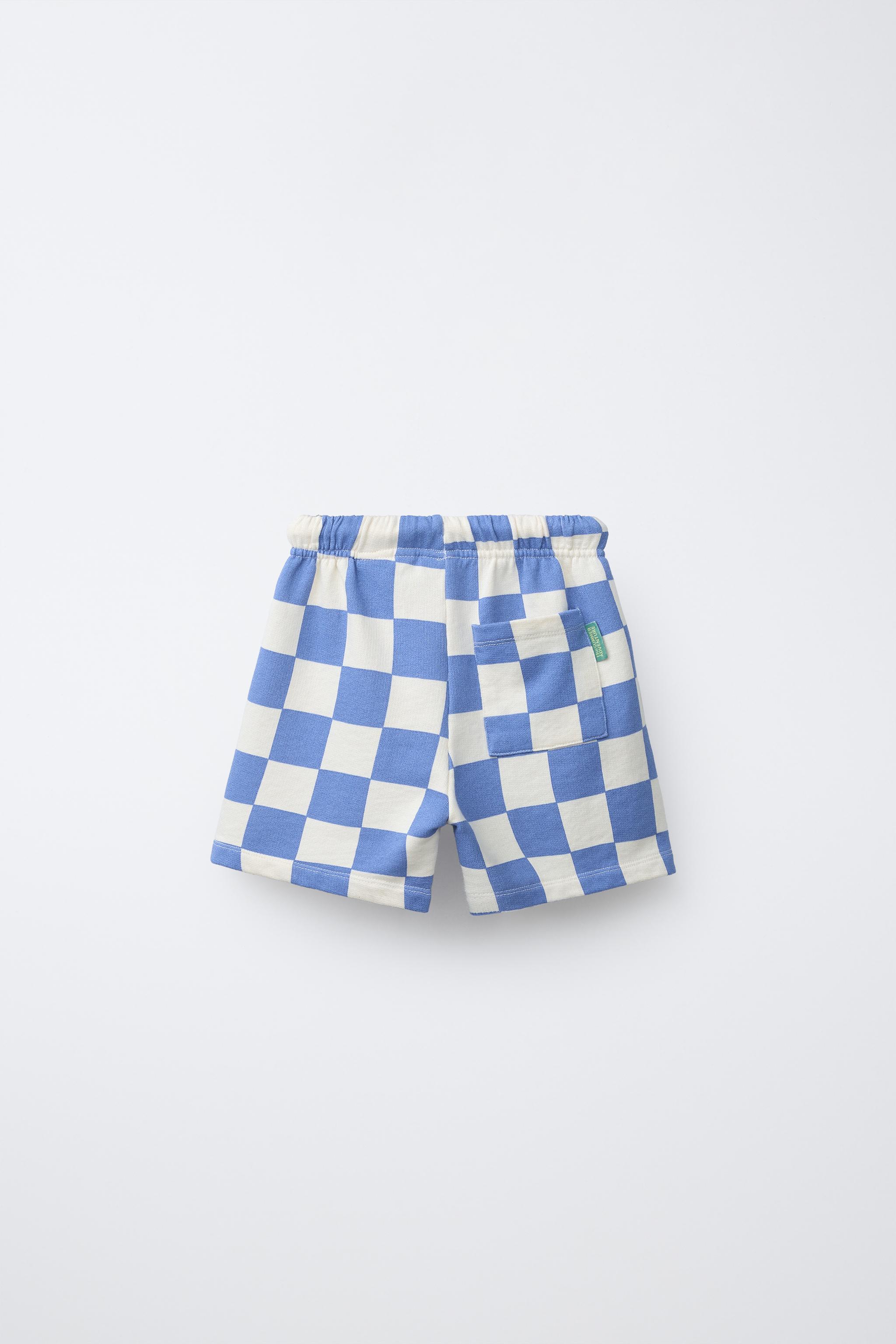 SHORT À CARREAUX DAMIER